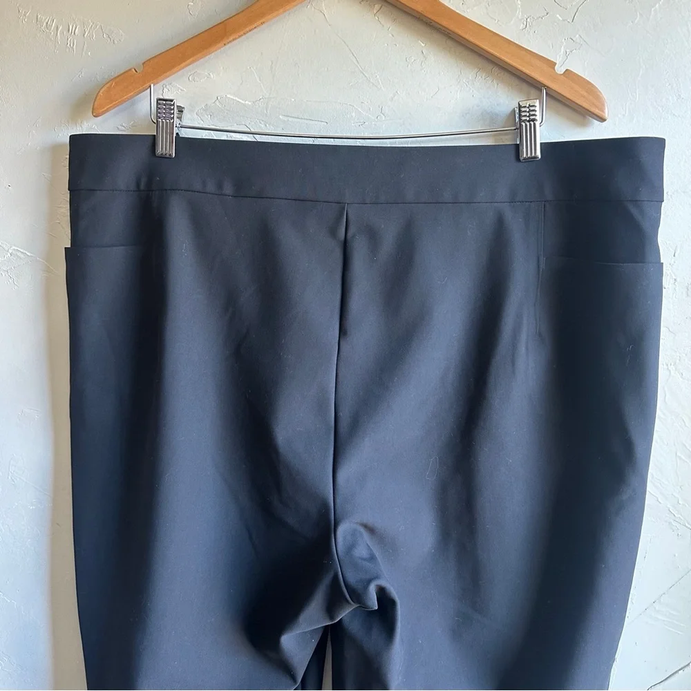 Athlete Stellar Skinny Trousers Black Stretch Business Casual Minimalist‎ Sz 20